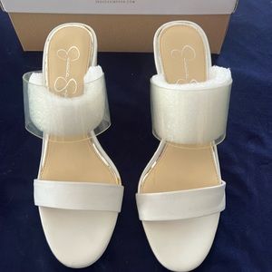 White wedge Jessica Simpson shoes